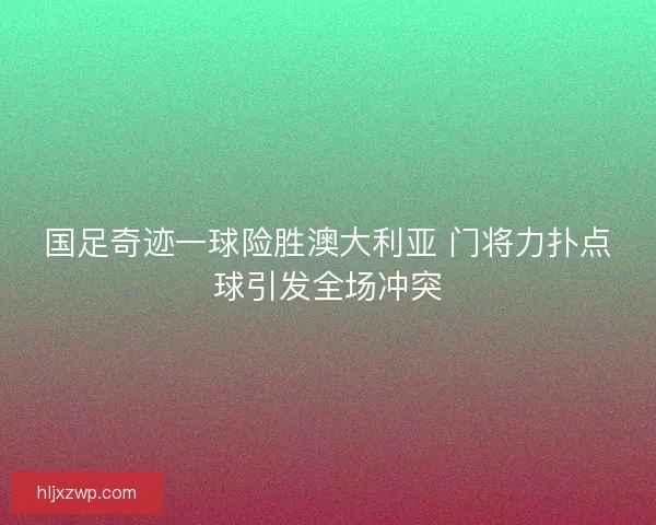 国足奇迹一球险胜澳大利亚 门将力扑点球引发全场冲突